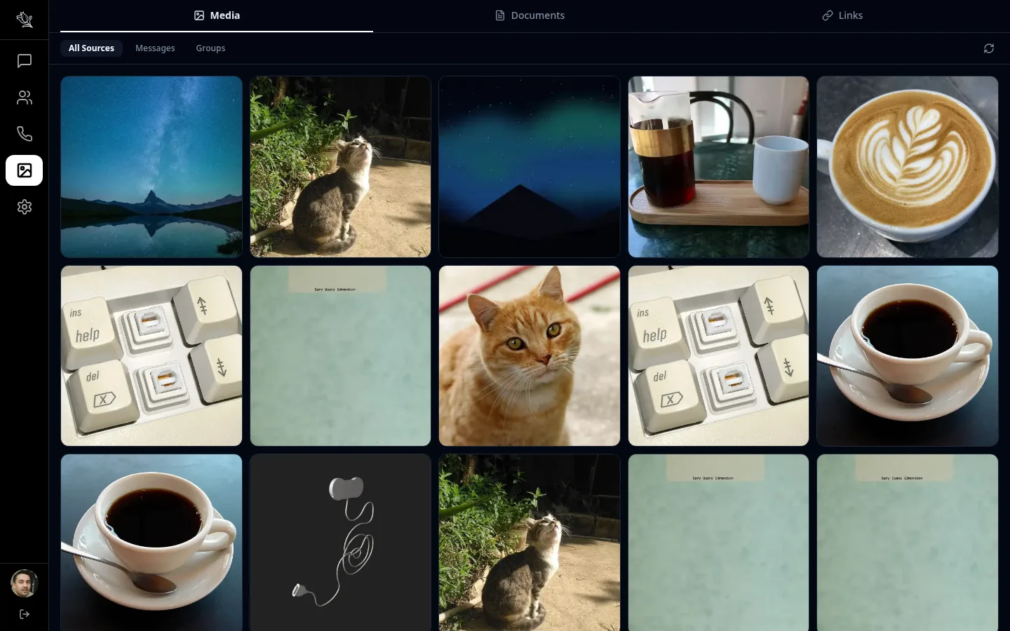 Lupyd Media and Files Desktop Interface